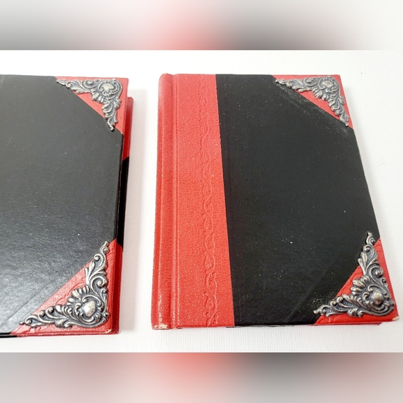 Two Mini Hardcover Red And Black Writing Journals Set - Picture 5 of 5